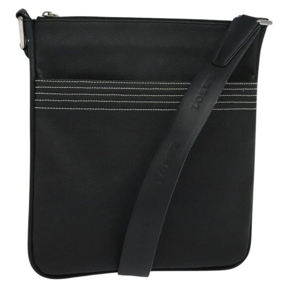 LOEWE Anagram Shoulder Bag PVC Black Silver Auth hk2150 - Picture 1 of 16